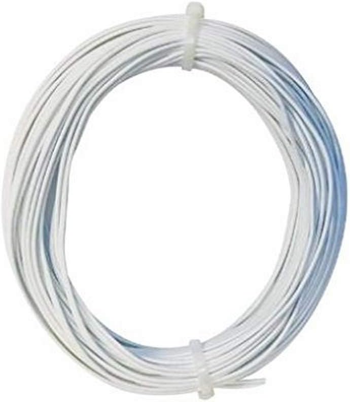 Merriway 0.5mm 2-Core Solid Copper Bell Wire Cable 10m White - Doorbell Intercom