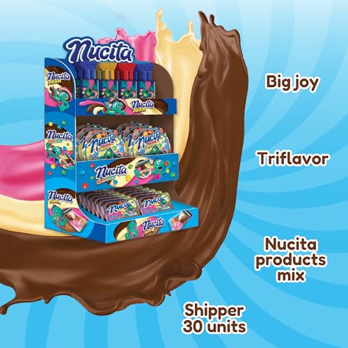 NUCITA ASSORTED | NUCITA SUPER 4, NUCITA PATITAS, AND NUCITA CONFITES | CREAMY CANDY FOR CHILDREN | READY TO DISPLAY 18.41 OZ
