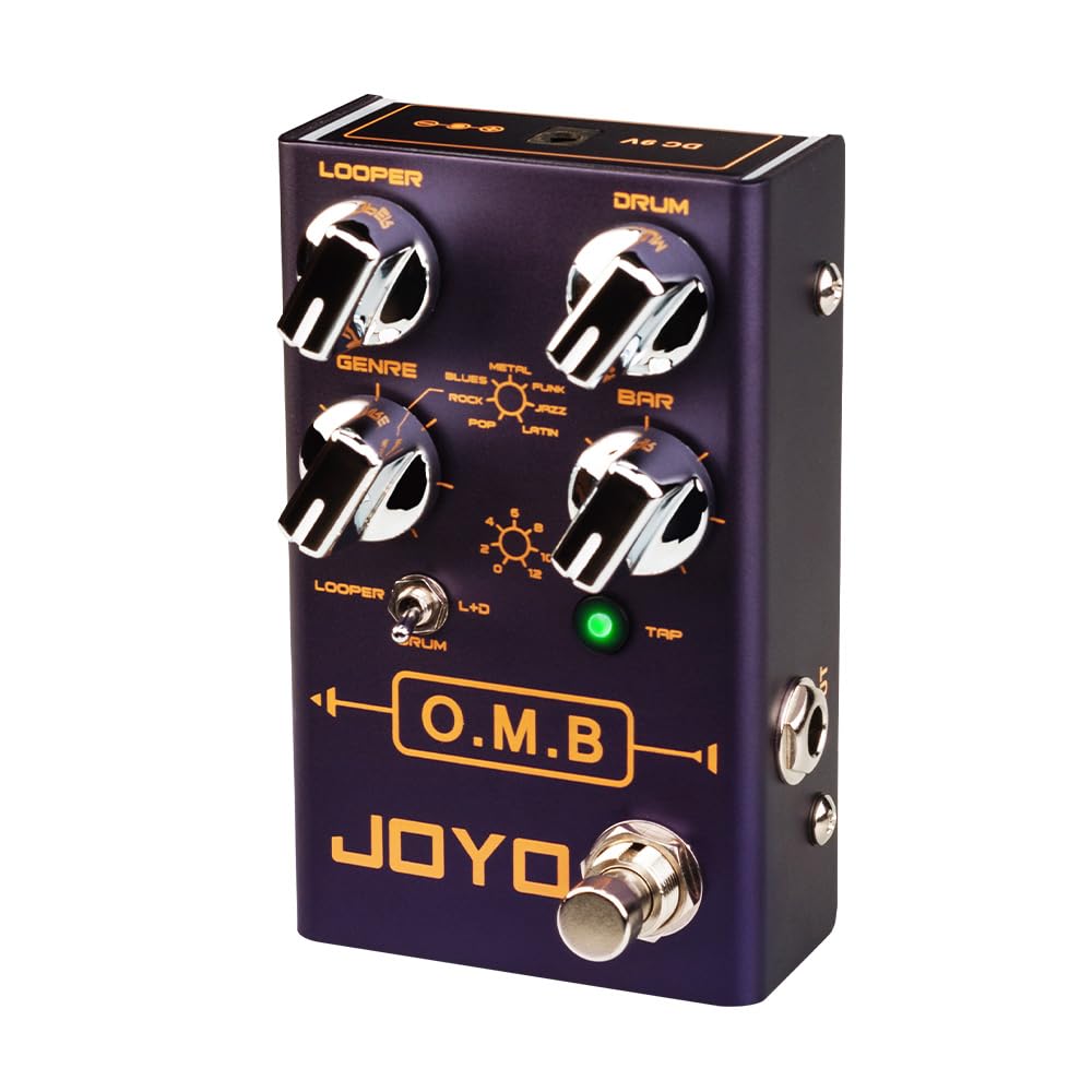 JOYO Looper & Drum Machine Pedal (Looper Cycle Recording/Drum Machine) for Electric Guitar Effect (O.M.B R-06) — image 1