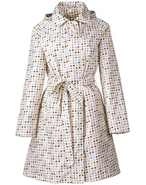 Women's Packable Waterproof Rain Jacket Outdoor Raincoat with Zipper