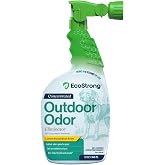 Outdoor Odor Eliminator | Outside Dog Urine Enzyme Cleaner &ndash; Powerful Pet, Cat, Animal Scent Deodorizer | Professional Strength for Yard, Turf, Kennels, Patios, Decks (32oz)