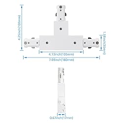 LEONLITE H Track T Connector, H Type Single Circuit