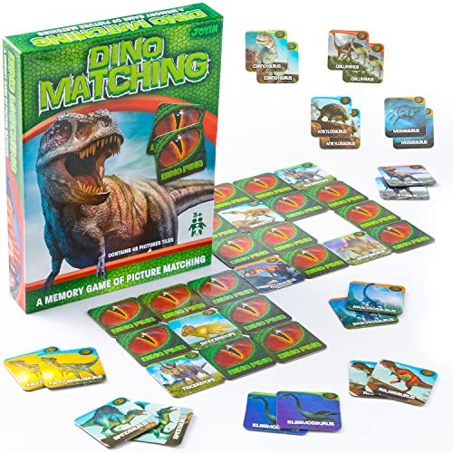 Joyin Dinosaur Matching Game, Valentines Day Kids Memory Cards Game, A