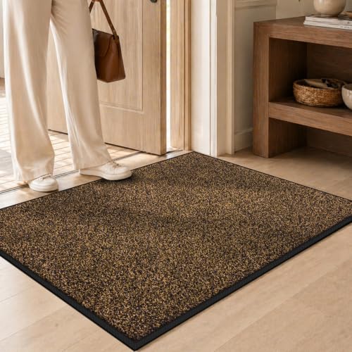Mibao Super Absorbent Indoor/Outdoor Doormat Brown