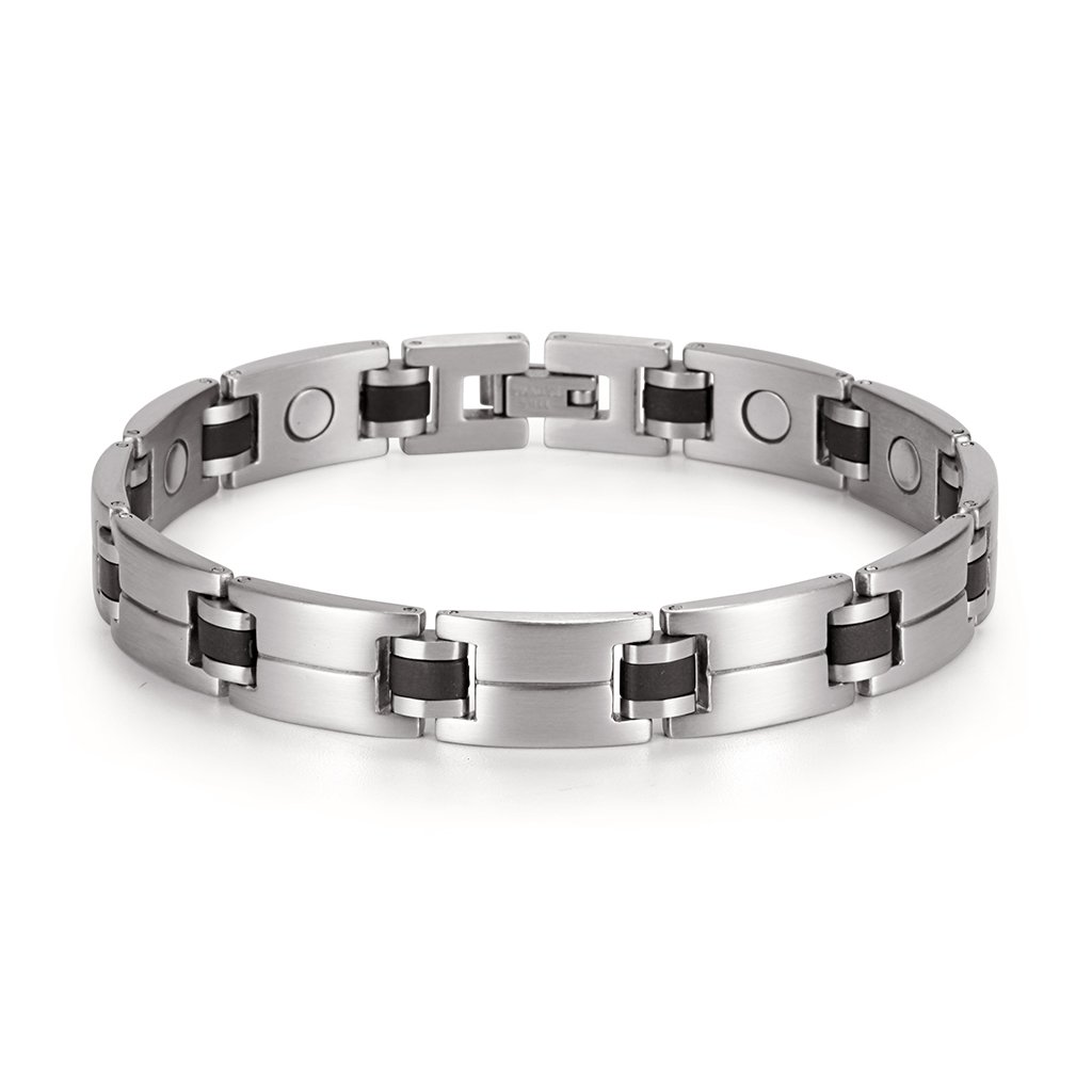 Magnetic Bracelet - Black Silver - INTERCHARMS©