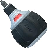 ANEX Ratchet Screwdriver, Replaceable Starby Minista 72, No.307-D, Can Be Fixed (Thick Grip for Easy Grip, Easy to Put Strength) Ball Type, Pocket Size