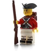 Battle Brick British Revolutionary Redcoat Soldier Custom Minifigure | Printed in The USA | Genuine Military Minifig | 1.6 Inches Tall | Great Gift for Adult AFOL