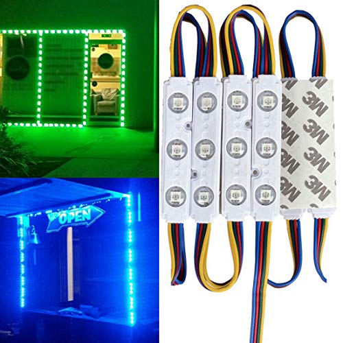 20FT Waterproof Colorful 5050 3 LED Light Module 12V RGB 120 LEDs With