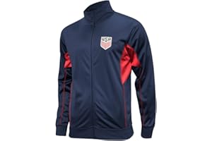 Icon Sports Officially Licensed US Soccer Federation Track Jacket - Unisex Adult