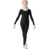 OVIGILY Girls Kids Long Sleeve Dance Unitard Bodysuits Full Body Leotard for Ballet,Gymnastics,Performance,Costumes
