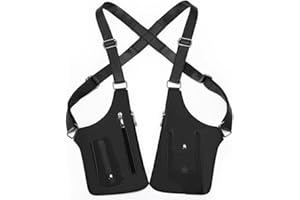 Unisex Premium Leather Shoulder Bag, Sentinel Cross-Body Concealed Carry Sling Pack, Armor Hidden Underarm Strap Wallet