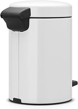Brabantia 112126 newIcon Pedal Bin 3 L White with Inner Bucket view 4