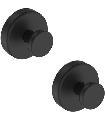 2-Pack Stainless Steel Suction Cup Hooks – No-Drill Towel Hooks Hold Up To 15 Lbs
