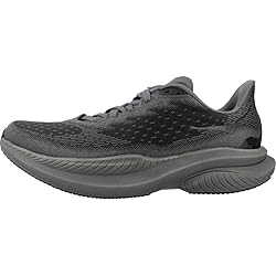 Hoka Women's Mach 6 Sneaker, Black/Black, 5