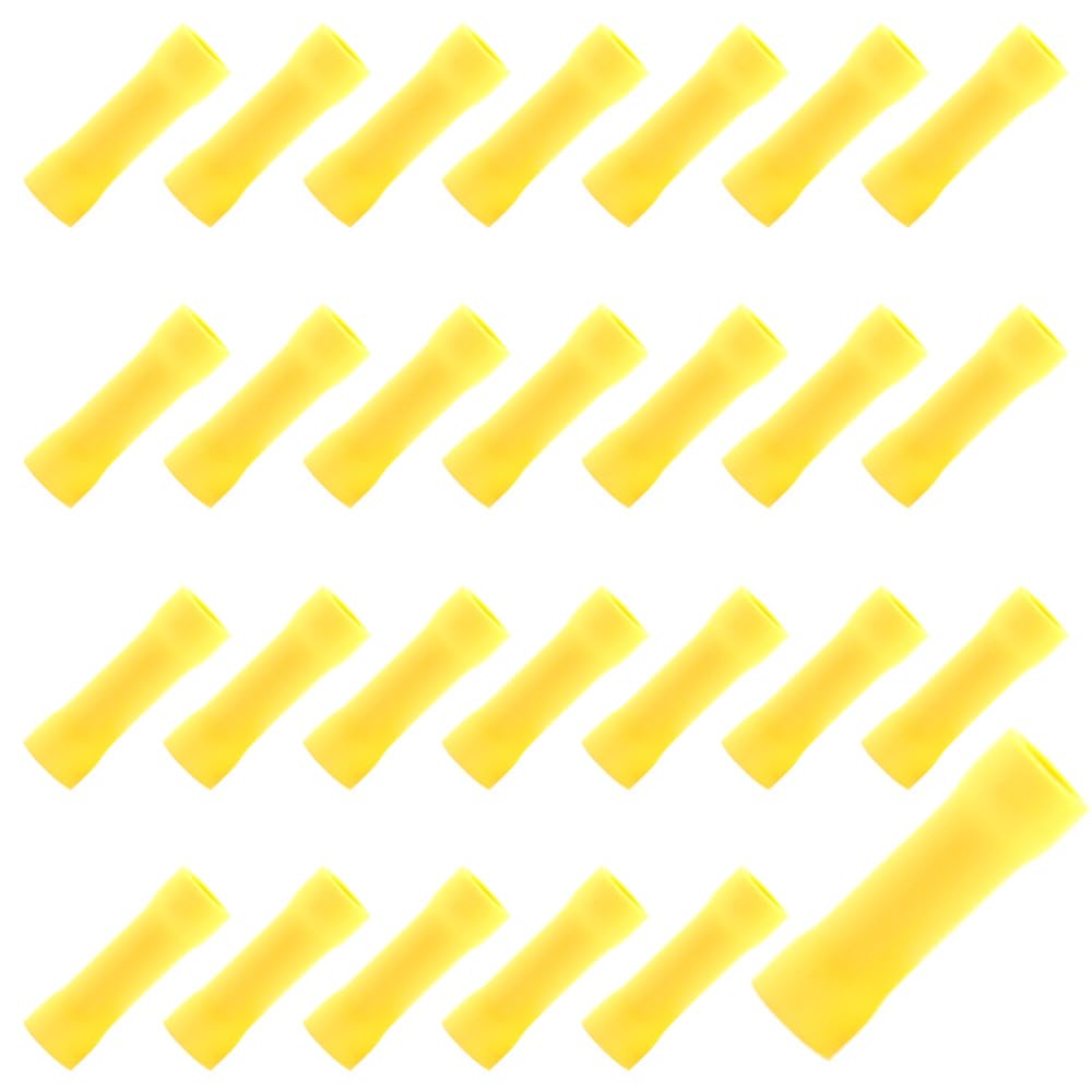 Yosawo 100-pieces Insulated Straight Wire Butt Splice Connector Electrical Crimp Terminal Connectors Assortment Kit 12-10 AWG (PTY)