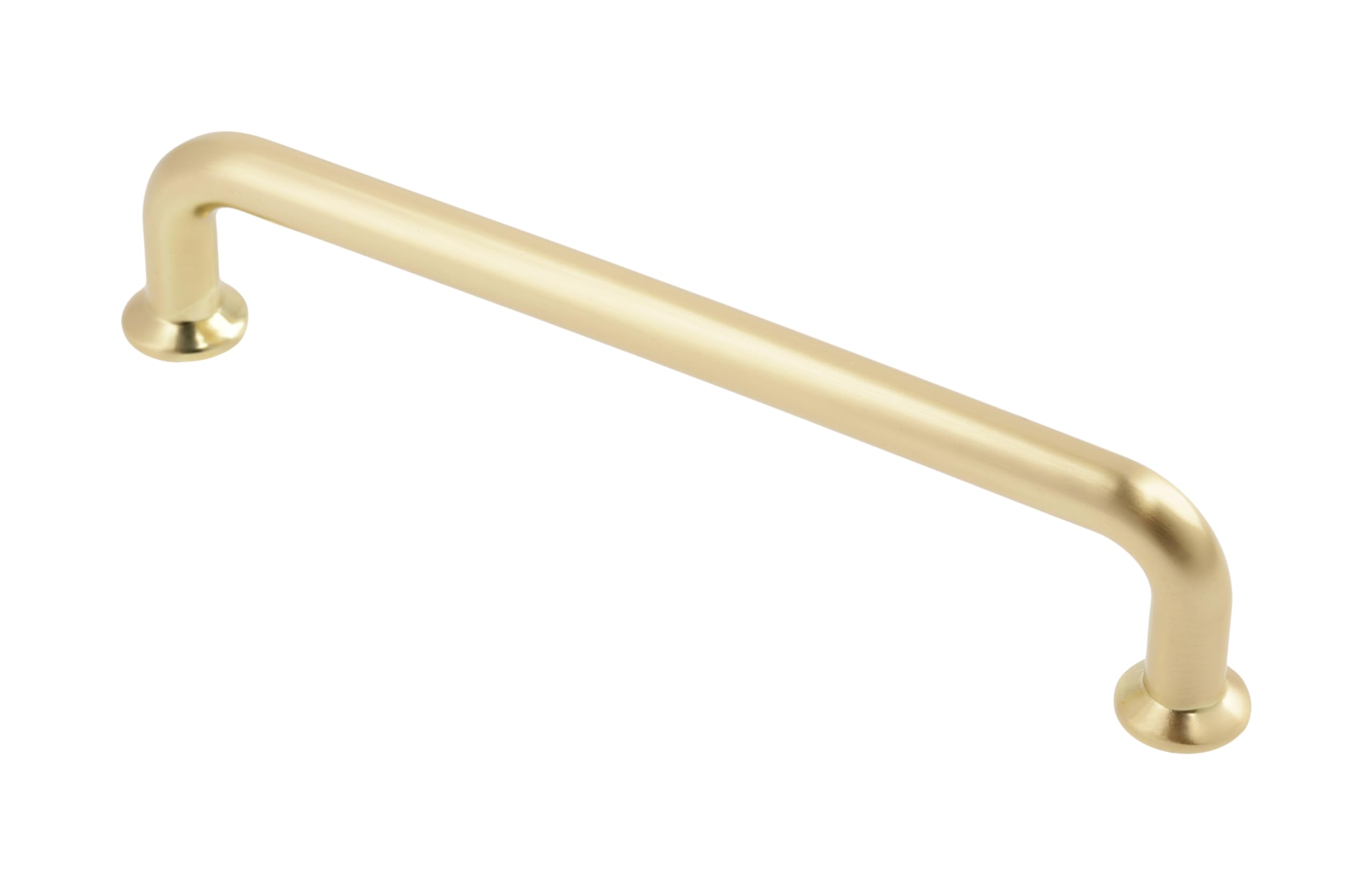 GTV - Furniture Handle Nord | Handle Handles Furniture Handles | Length 17.45 cm | Hole Distance 16 cm | ZnAl | Brushed Gold