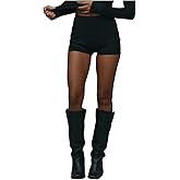 QJQ Women's High Rise Booty Shorts Y2k Skinny Micro Mini Shorts Sexy Summer Hot Basci Shorts 2026