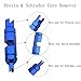 HanKer Tire Valve Core Remover Tool for Presta & Schrader Tubeless Cycling Tires 5mm Wrench Flats(Blue)