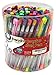 Everyday Essentials Gel Pens - Set of 100 Individual Colors with Barrel Case - Keep Your Pens Neat (100-Color)
