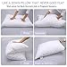 Emolli Queen Bed Pillows for Sleeping 4 Pack, Luxury Hotel Pillows Super Soft Down Microfiber Alternative and 100% Cotton Cover Soft Comfortable