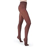 Capezio Girls' Ultra Soft Self Knit Waistband Tight,Java, One Size (2-6)