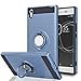 Ymhxcy Xperia XA1 Ultra Case with HD Screen Protector,360 Degree Rotating Ring & Magnetic Bracket Rubber Dual Layer Shock Bumper Resistant Back Cover for Xperia XA1 Ultra(6