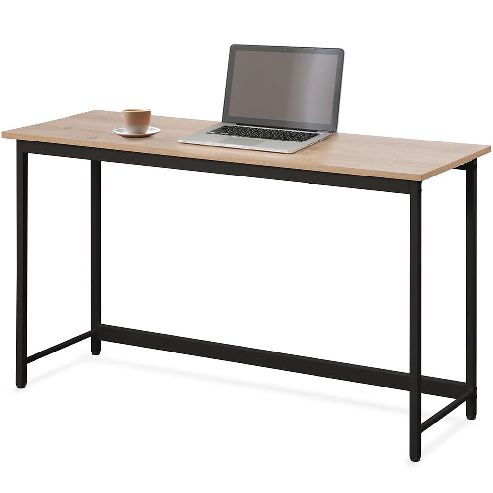 【組立簡単】アイリスオーヤマ 机 デスク パソコンデスク pcデスク シンプル 幅120cm 奥行40cm ライトナチュラル×ブラック ベーシックデスク 勉強机 ワークデスク 120×40 BDK-1240商品画像