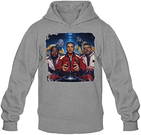YangJJ Men's Logic The Incredible True Story Hoodied Sweatshirt Size M Dark Grey
