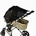 Stroller Cover Sun Canopy Extender Car Seat Sun Shade for Baby Strollers, Pushchairs, Prams and Buggies (Black)
