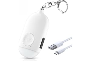 SETFLAGS Personal Safety Alarm for Women,Self Defense Keychain for Women,Elderly/Kids Safety Alarm Keychain Siren with LED Strobe Light,130 dB Safe Sound