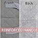 Storage Bag Organizers,Clothing Organizer Bags, Foldable Storage Zipper Bag Large Durable Closet Storage Boxes Case Container for Dresses Quilt Season Items Storage (Grey+3 Piece)