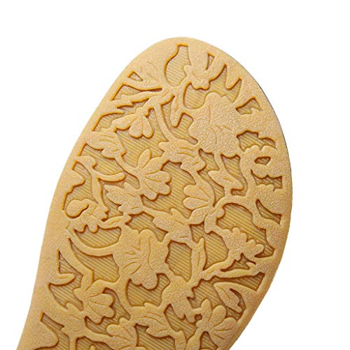 Summer Shoes for Women, ❤️ FAPIZI Vintage Boho Flat Flips Flop Sandals Crystal Casual Roma Shoes T-Strap Sandals Khaki