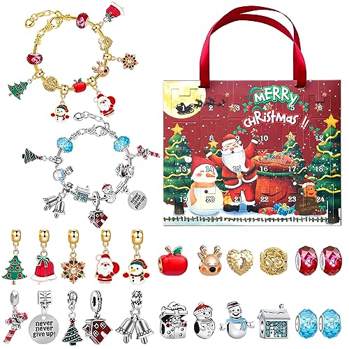 Christmas Advent Calendar Bracelet Girls 24 Days