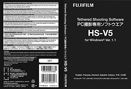 Fujifilm Hyper-Utility 3 Tethered Shooting Software HS-V5 1.1