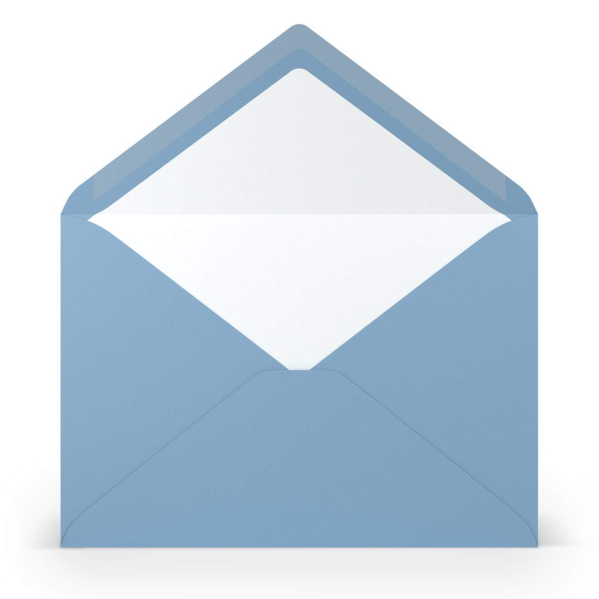 PAPERADO 25 envelopes DIN C5 dark blue ribbed light blue 100 g/m² envelope without window 15.7 x 22.5 cm envelopes with wet glue pointed flap