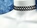 Twilight's Fancy Plain Scalloped Lace Choker Necklace (Black, Small)