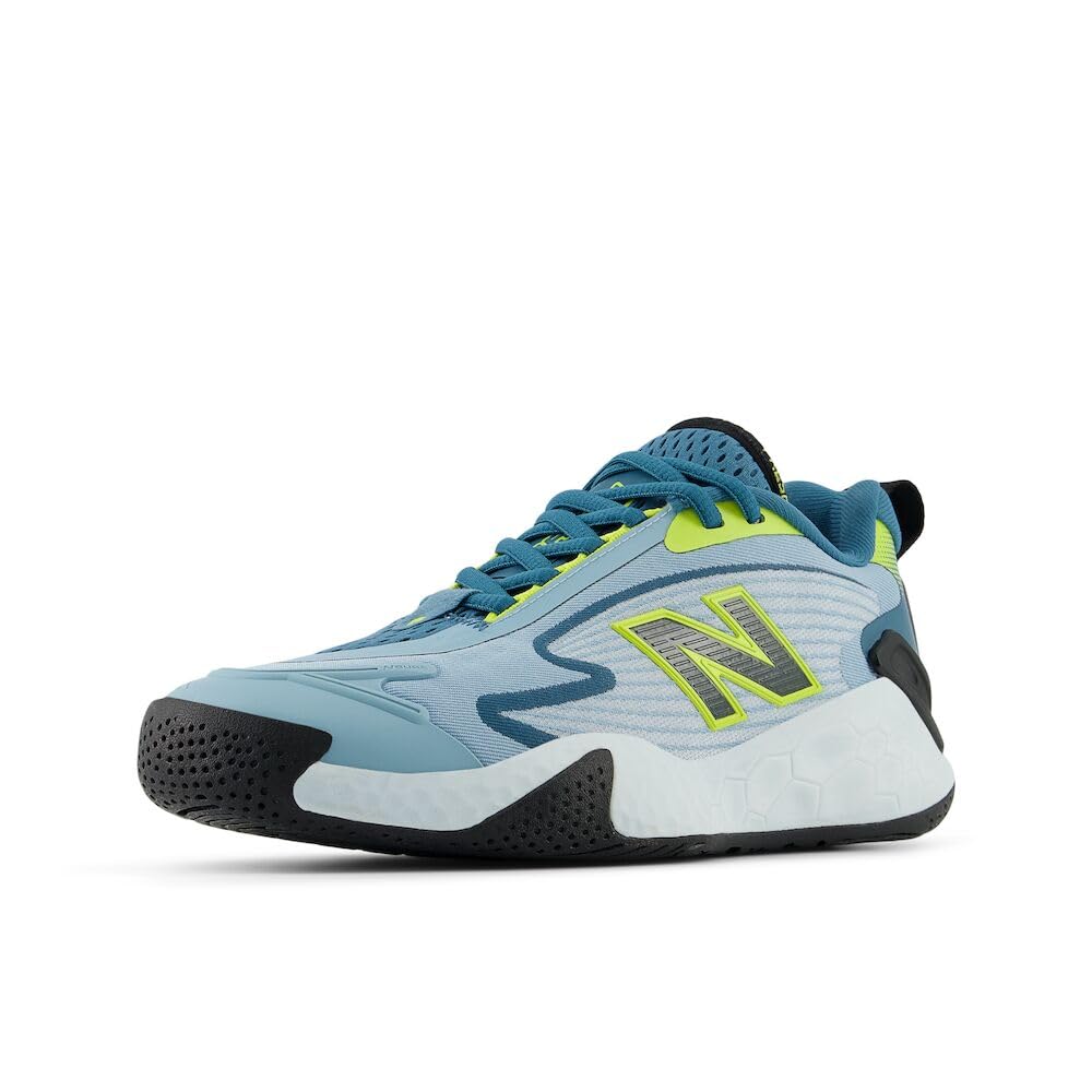 New Balance Women’s Fresh Foam X CT-Rally V1 Hard Court Tennis Shoe, Quarry Blue/Terrarium, 5 M