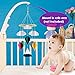 KATUMO Baby Crib Mobile, Handmade Baby Mobile Infant Toy Hanging Rotating Hot Air Balloons and Clouds Nursery Bed Decoration Crib Mobile for Night Boys Girls Baby Shower, Unique Crib Mobile Décor