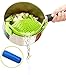 JIKO MAMBO Clip-on Silicone Strainer, Colander & Drainer, Pan Strainer, BONUS FREE Spatula! Pasta, Spaghetti, Ground Beef Grease, Vegetables Strainer, Snap on Bowls,Pots,Pans & Strain
