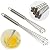 Hand Mixer/Egg Beater, High Quality Ball Whisks, Set of 2 Stainless Steel 10" & 12" from Tooba-Z, Multi Functional Kitchen Gadget for Mixing Desserts/Eggs/Gravy, Quicker & Better Aeration