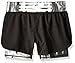 adidas Big Girls' 2 in 1 Short, Black/Black White Motion Print, Large/14