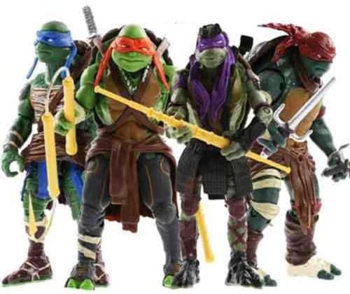 NEW 2014 Teenage Mutant Ninja Turtles Movie TMNT Set of 4 Action Figures Toys UK