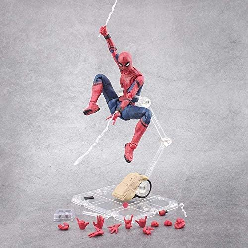Marvel Spider-Man Action Figure - Homecoming Super Hero Spider-Man 16CM Joint Movable Toys Avengers 3/4 Infinity War Toys Children's Birthday Gift Collection Toys ( Color : Spider-man )