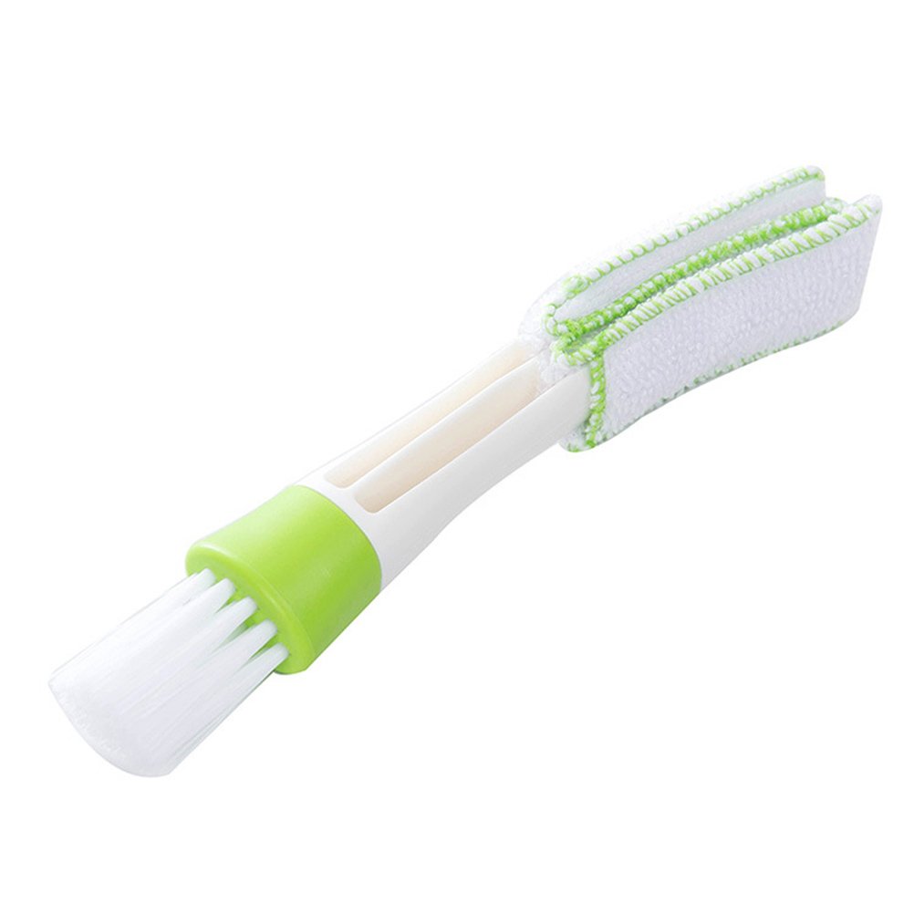 Winomo Car Cleaning Brush Venetian Cleaner Dust Cloth Blinds Multifunctional Double Brush for Car Air Ventilation Computer Keyboard Blinds