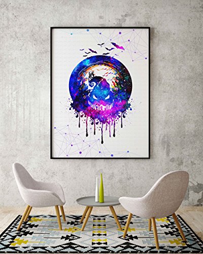 Uhomate-Jack-and-Sally-Nightmare-Before-Christmas-Home-Canvas-Prints-Wall-Art-Inspirational-Quotes-Wall-Decor-Living-Room-Bedroom-Bathroom-Artwork-C027-8X10