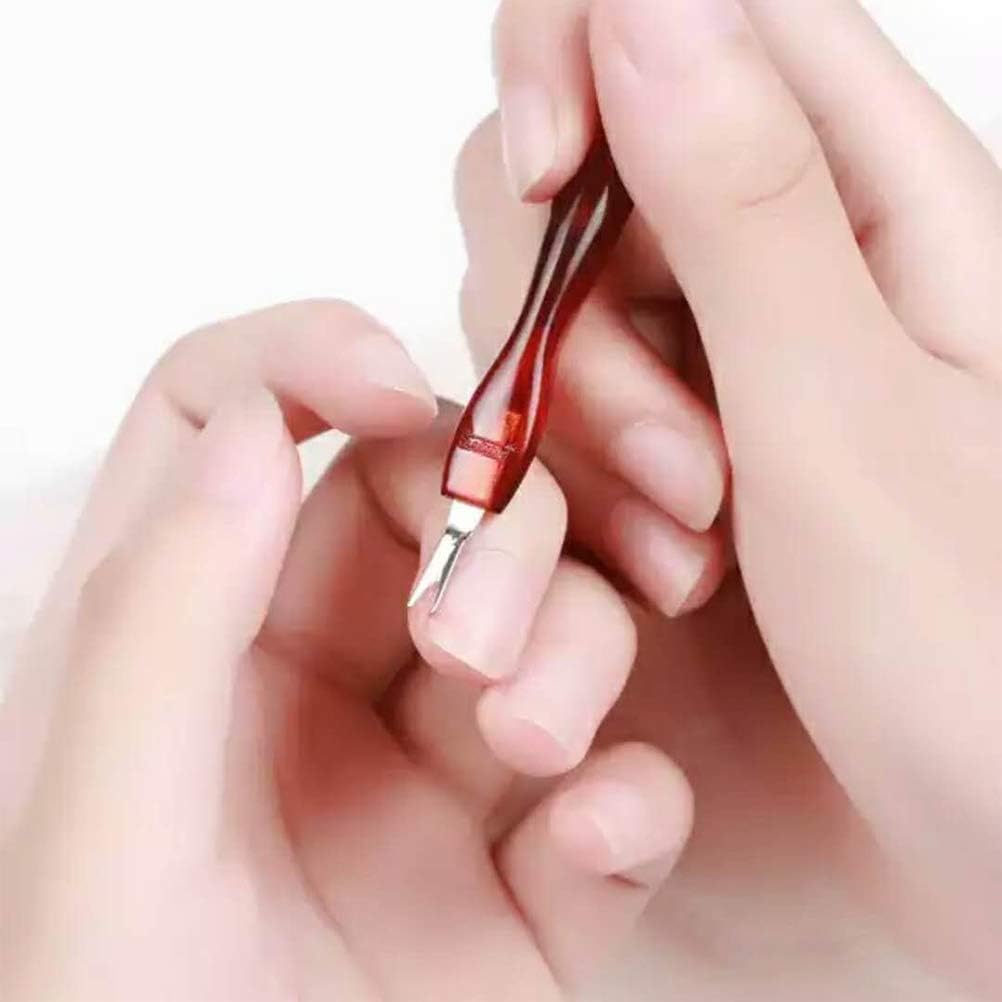 WODE Shop 5 Pack Manicure Pedicure Care Tool Kit, Practical Nail Art Tools Cuticle Cutter Trimmers Nipper Clipper Dead Skin Callus Removal Fork Cuticle Trimmer Removal Pusher and Spoon Nail Cleaner: Health & Personal Care