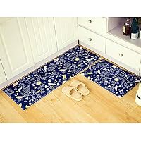 Creative ingenuity Flannel Doormats Rugs of Colorful Pattern- Home Bedroom Kitchen Bathroom Non-Slip Strip Absorbing Mat (20"x30", Singing Bird)
