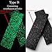 Aibote 1 Pair Marble Pattern Carbon Fiber Knife Handle Scales Slabs Handles Material Knives High-end Custom DIY Tools for Blanks Blades Jewelry Making(Each Pair is Unique)