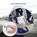 COOCHEER Alarm Disc Lock, Motorcycle Scooter Bike Security Anti-theft & Waterproof Brake Disc Alarm wheel Lock 6mm Super Class B Lock Cylinder 110db Alarm for Motorcycles