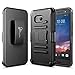 NageBee Belt Clip Holster Case Compatible with HTC U11 [Heavy Duty] Armor Shock Proof Dual Layer [Swivel Belt Clip] Holster with [Kickstand] Combo Rugged Case (Black)